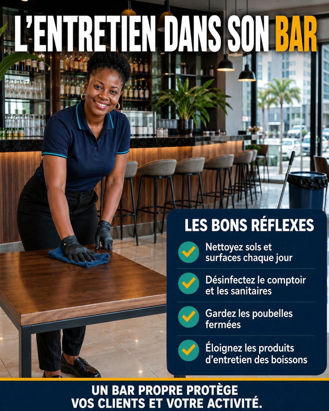 L&amp;#039;entretien dans son bar